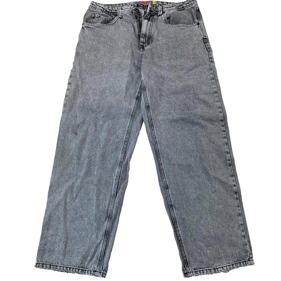 Empyre Jeans Men's Size 32‎ Black Wash Denim RELAX 90s Y2K Style Baggy Wide Leg - Picture 1 of 11